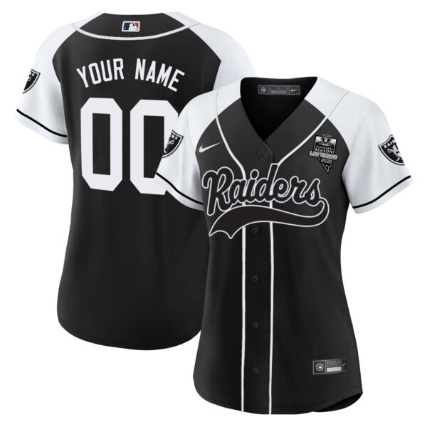 Raiders Baseball Custom Jersey – All Stitched – Women – Alternate