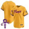 Men’s Minnesota Vikings Prince Patch Vapor Premier Limited Jersey – All Stitched – Gold – Team