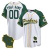 Packers Home Patch Baseball Custom Jersey – All Stitched – Youth – Inverted