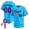 Minnesota Vikings Prince Patch Vapor Premier Limited Custom Jersey – All Stitched – Men – Light Blue