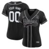 Raiders Baseball Custom Jersey – All Stitched – Women – Black