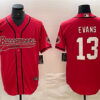Men’s Tampa Bay Buccaneers #13 Mike Evans Red Cool Base Baseball Stitched Jersey