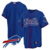 Men’s Buffalo Bills Baseball Jersey – All Stitched – Royal – Team
