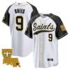 Men’s Saints 1987 Legacy Cool Base Jersey – All Stitched – Inverted – Drew Brees