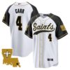 Men’s Saints 1987 Legacy Cool Base Jersey – All Stitched – Inverted – Derek Carr