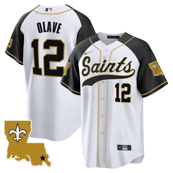 Men’s Saints 1987 Legacy Cool Base Jersey – All Stitched – Inverted – Chris Olave