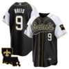 Men’s Saints 1987 Legacy Cool Base Jersey – All Stitched – Alternate – Drew Brees