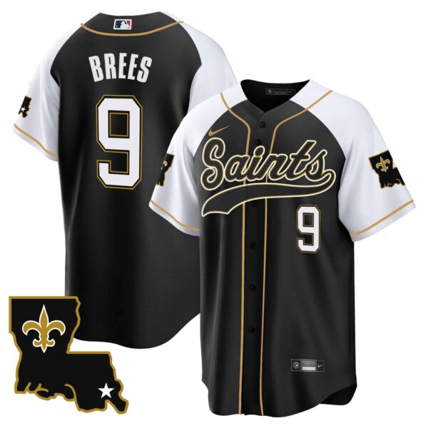 Men’s Saints 1987 Legacy Cool Base Jersey – All Stitched – Alternate – Drew Brees