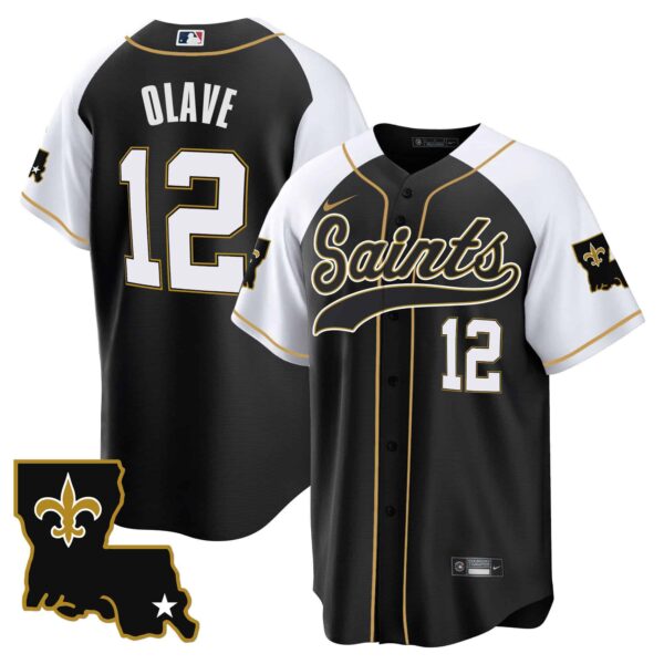 Men’s Saints 1987 Legacy Cool Base Jersey – All Stitched – Alternate – Chris Olave