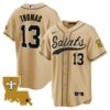 Men’s Saints 1987 Legacy Cool Base Jersey – All Stitched – Gold – Michael Thomas