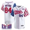 Men’s Chiefs 2024 Independence Day Vapor Premier Limited Jersey – All Stitched – White – Justin Watson