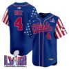 Men’s Chiefs 2024 Independence Day Vapor Premier Limited Jersey – All Stitched – Royal – Rashee Rice