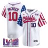 Men’s Chiefs 2024 Independence Day Vapor Premier Limited Jersey – All Stitched – White – Isiah Pacheco