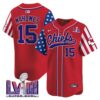 Men’s Chiefs 2024 Independence Day Vapor Premier Limited Jersey – All Stitched – Red – Patrick Mahomes