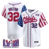 Men’s Chiefs 2024 Independence Day Vapor Premier Limited Jersey – All Stitched – White – Nick Bolton