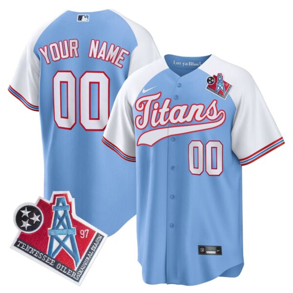 Titans 1997 Throwback Limited Cool Base Custom Jersey – All Stitched – Alternate Jersey