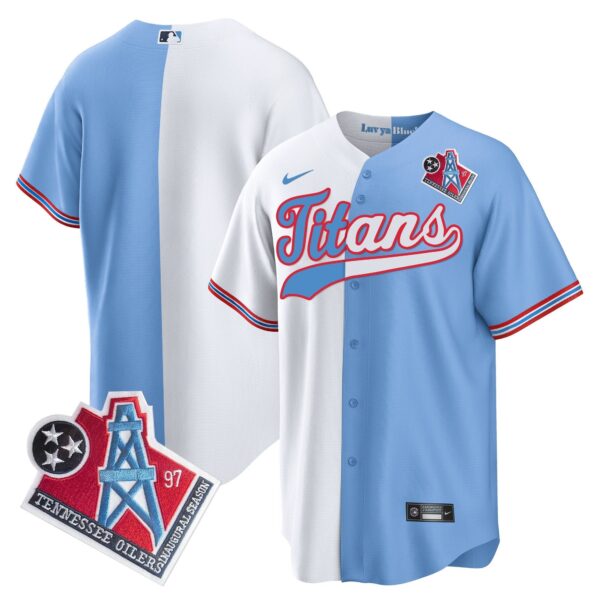 Titans 1997 Throwback Limited Cool Base Jersey – All Stitched – Split – Team Jersey