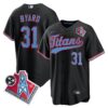 Titans 1997 Throwback Limited Cool Base Jersey – All Stitched – Black – Kevin Byard Jersey
