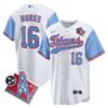 Titans 1997 Throwback Limited Cool Base Jersey – All Stitched – Blue Sleeves – Treylon Burks Jersey