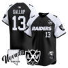 Raiders 2024 Baseball Limited Jersey – 65th Anniversary – All Stitched – Michael Gallup – 13 – Black Alternate Jersey