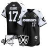 Raiders 2024 Baseball Limited Jersey – 65th Anniversary – All Stitched – Davante Adams – 17 – Black Alternate Jersey