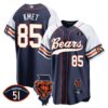 Bears Illinois Patch Baseball Jersey – All Stitched – Alternate – Cole Kmet Jersey