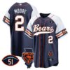 Bears Illinois Patch Baseball Jersey – All Stitched – Alternate – D.J. Moore Jersey