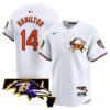 Baltimore Ravens 2024 Vapor Premier Baseball Jersey – All Stitched – White – Kyle Hamilton Jersey