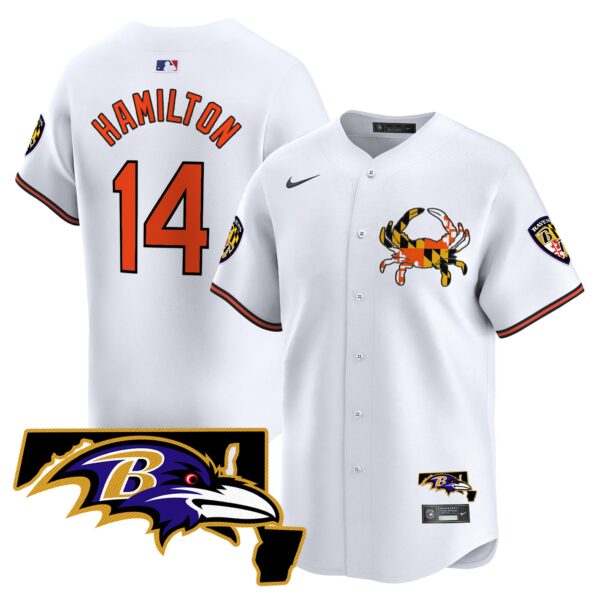 Baltimore Ravens 2024 Vapor Premier Baseball Jersey – All Stitched – White – Kyle Hamilton Jersey