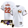 Baltimore Ravens 2024 Vapor Premier Baseball Jersey – All Stitched – White – Derrick Henry Jersey