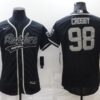 Men’s Las Vegas Raiders #98 Maxx Crosby Black Stitched MLB Flex Base Nike Baseball Jersey