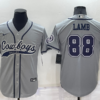 Men’s Dallas Cowboys #88 CeeDee Lamb Grey Stitched Cool Base Nike Baseball Jersey