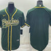 Men’s Green Bay Packers Blank Green Stitched MLB Cool Base Nike Baseball Jersey