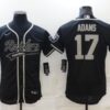 Men’s Las Vegas Raiders #17 Davante Adams Black Stitched MLB Flex Base Nike Baseball Jersey