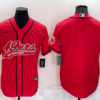 Men’s San Francisco 49ers Blank Red Stitched MLB Cool Base Nike Baseball Jersey
