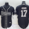Men’s Las Vegas Raiders #17 Davante Adams Black Stitched MLB Cool Base Nike Baseball Jersey