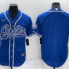 Men’s Indianapolis Colts Blank Blue Stitched MLB Cool Base Nike Baseball Jersey