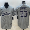 Men’s Dallas Cowboys #33 Tony Dorsett Grey With Patch Cool Base Stitched Baseball Jersey