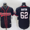 Men’s Tampa Bay Buccaneers #62 Graham Barton Black Cool Base Stitched Baseball Jersey