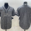 Men’s Los Angeles Rams Blank Grey Gridiron Cool Base Stitched Baseball Jersey