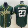 Men’s Green Bay Packers #23 Jaire Alexander Green With Patch Cool Base Stitched Baseball Jersey