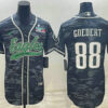 Men’s Philadelphia Eagles #88 Dallas Goedert Grey Camo With Super Bowl LVII Patch Cool Base Stitched Baseball Jersey
