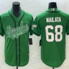 Men’s Philadelphia Eagles #68 Jordan Mailata Green Cool Base Stitched Baseball Jersey