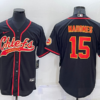 Men’s Kansas City Chiefs Patrick Mahomes Black Stitched Cool Base Nike Baseball Jersey