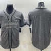 Men’s Seattle Seahawks Blank Gray With Patch Cool Base Stitched Baseball Jersey