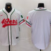 Men’s San Francisco 49ers Blank White With Patch Cool Base Stitched Baseball Jersey