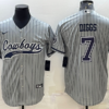 Men’s Dallas Cowboys #7 Trevon Diggs Grey With Patch Cool Base Stitched Baseball Jersey