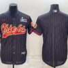 Men’s Kansas City Chiefs Blank Black With Super Bowl LVII Patch Cool Base Stitched Baseball Jersey
