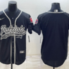 Men’s New England Patriots Blank Black Reflective With Patch Cool Base Stitched Baseball Jersey