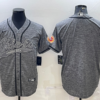 Men’s Kansas City Chiefs Blank Grey With Patch Cool Base Stitched Baseball Jersey